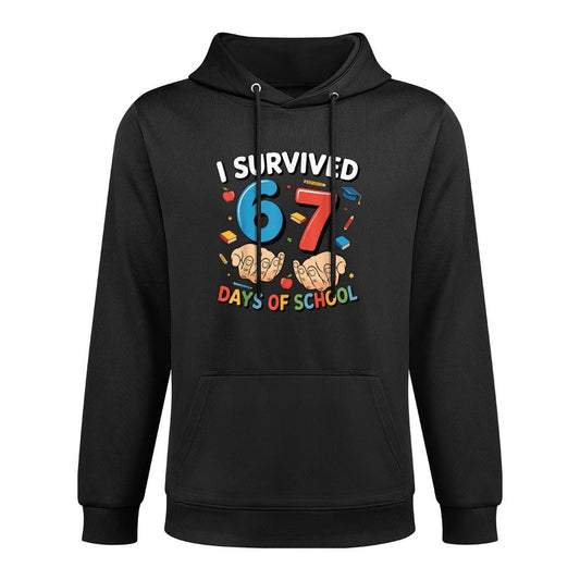 I Survived 67 Days of School Funny Six Seven 6 7 Meme Z Gen Versatile Streetwear Hoodie