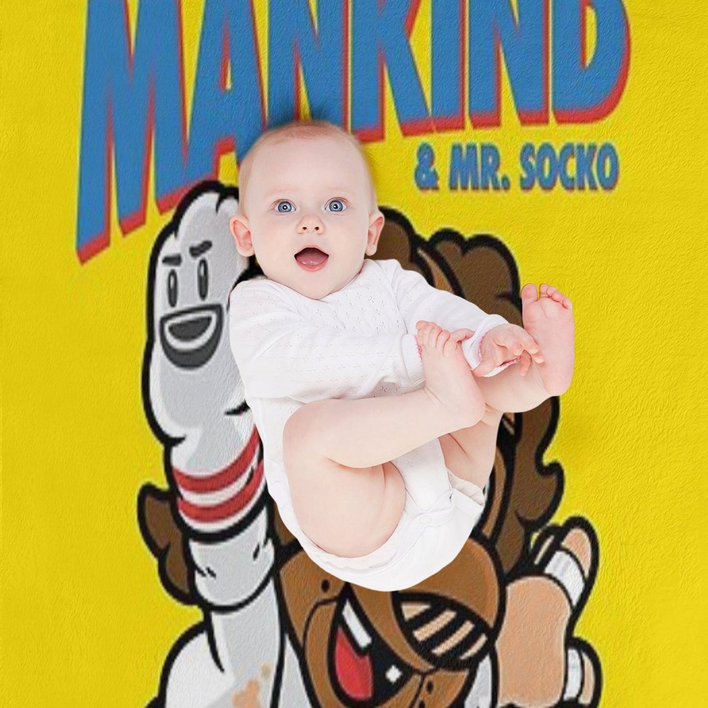 Super Mankind Throw Blanket