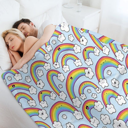 Rainbows Everywhere! Throw Blanket