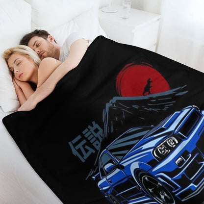 Skyline GTR R34 Throw Blanket
