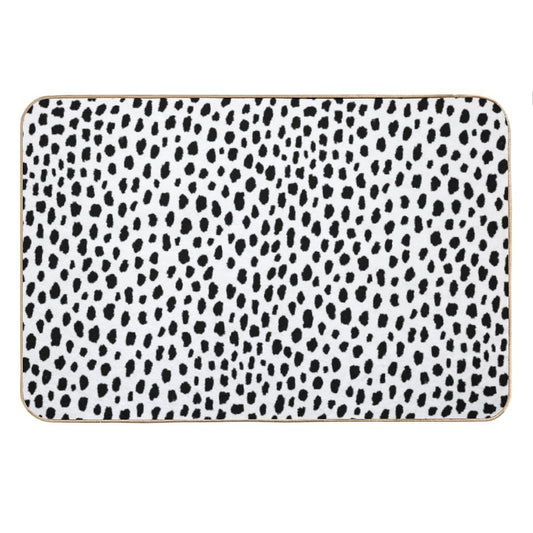 Dalmatian Spots (blackwhite) Bath Mat
