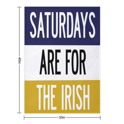 Saturdays Are for The Irish Throw Blanket