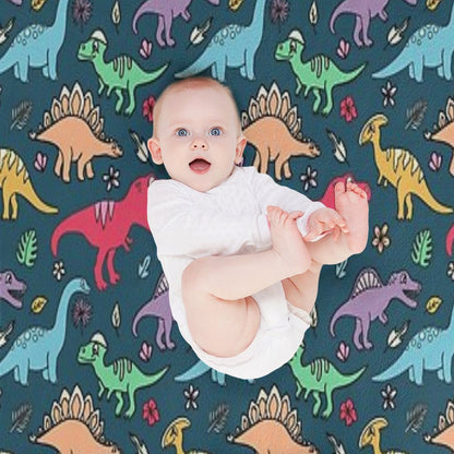 Dino Party - Dinosaur Pattern Throw Blanket