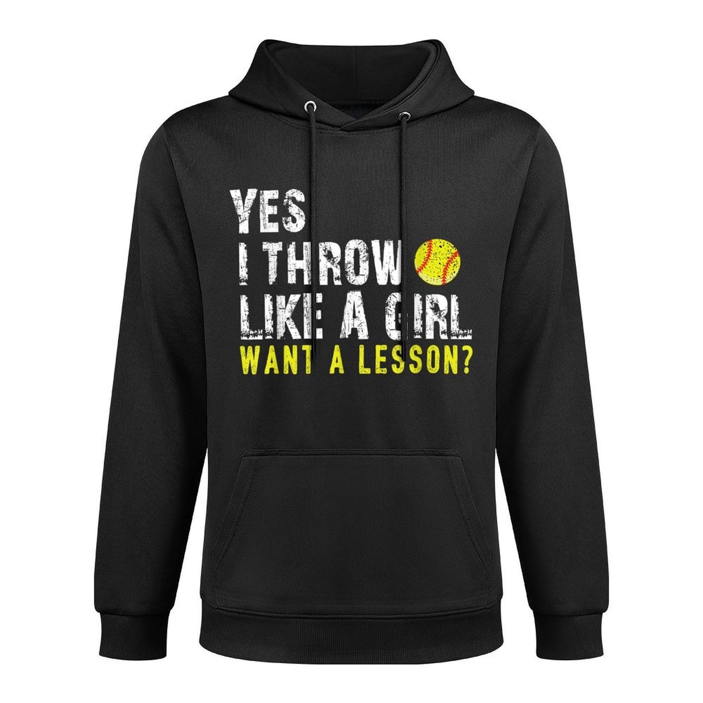 Softball For Girls Softball For Women Colorfast Hoodie