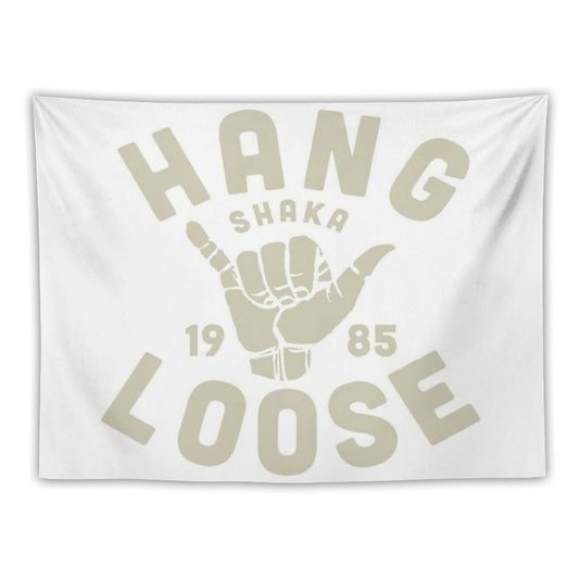 Vintage Surf Sticker Shaka Tapestry