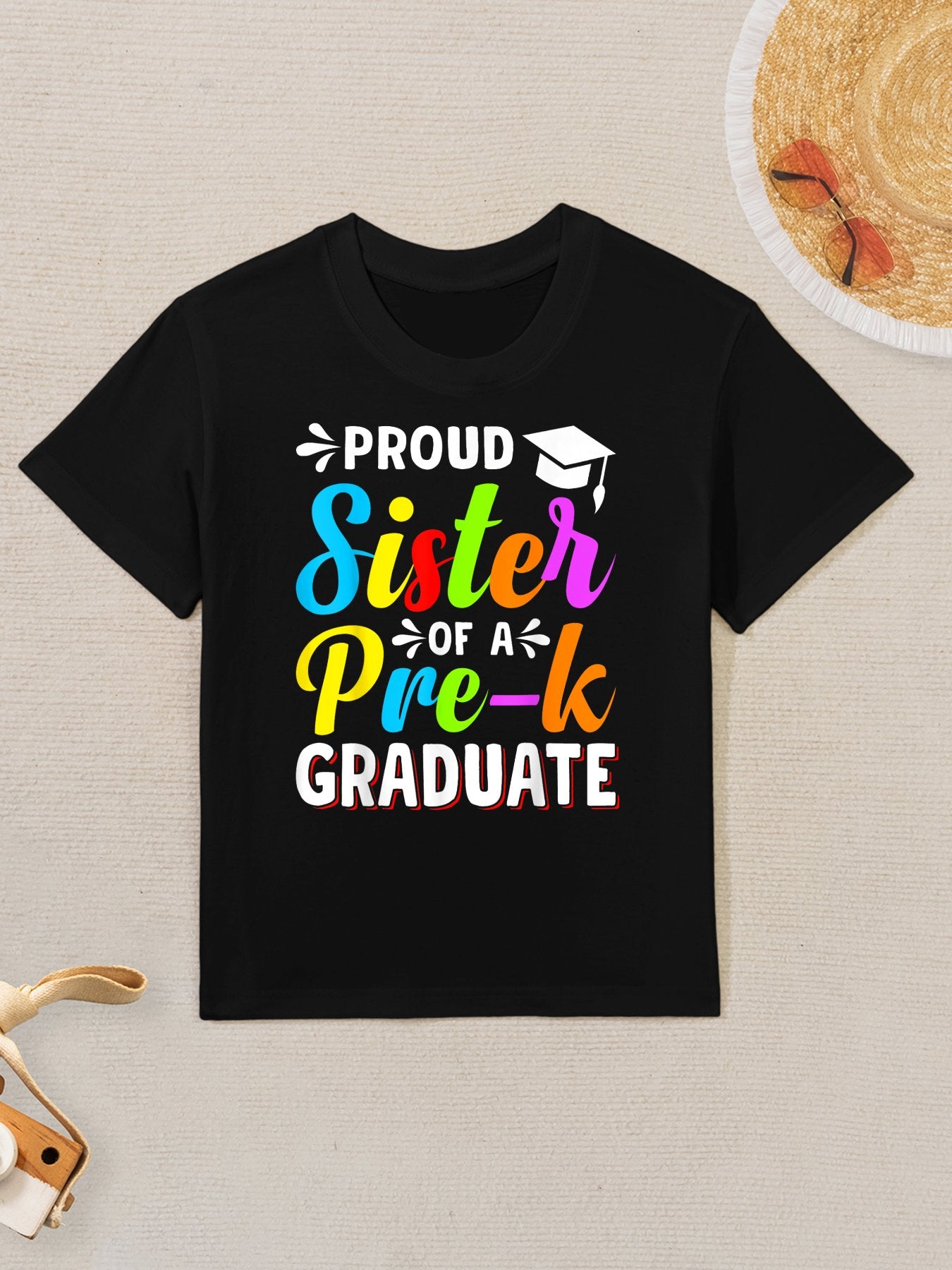Proud Sister PreK Grad Preschool Graduate Graduation Kids T-Shirt