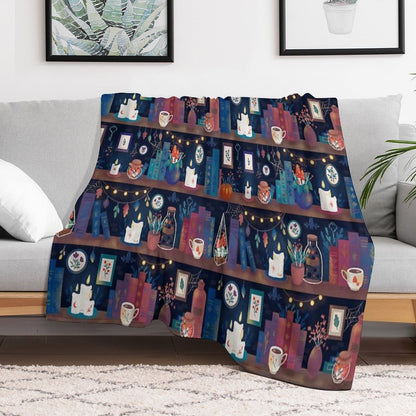 Whimsigothic Library Throw Blanket