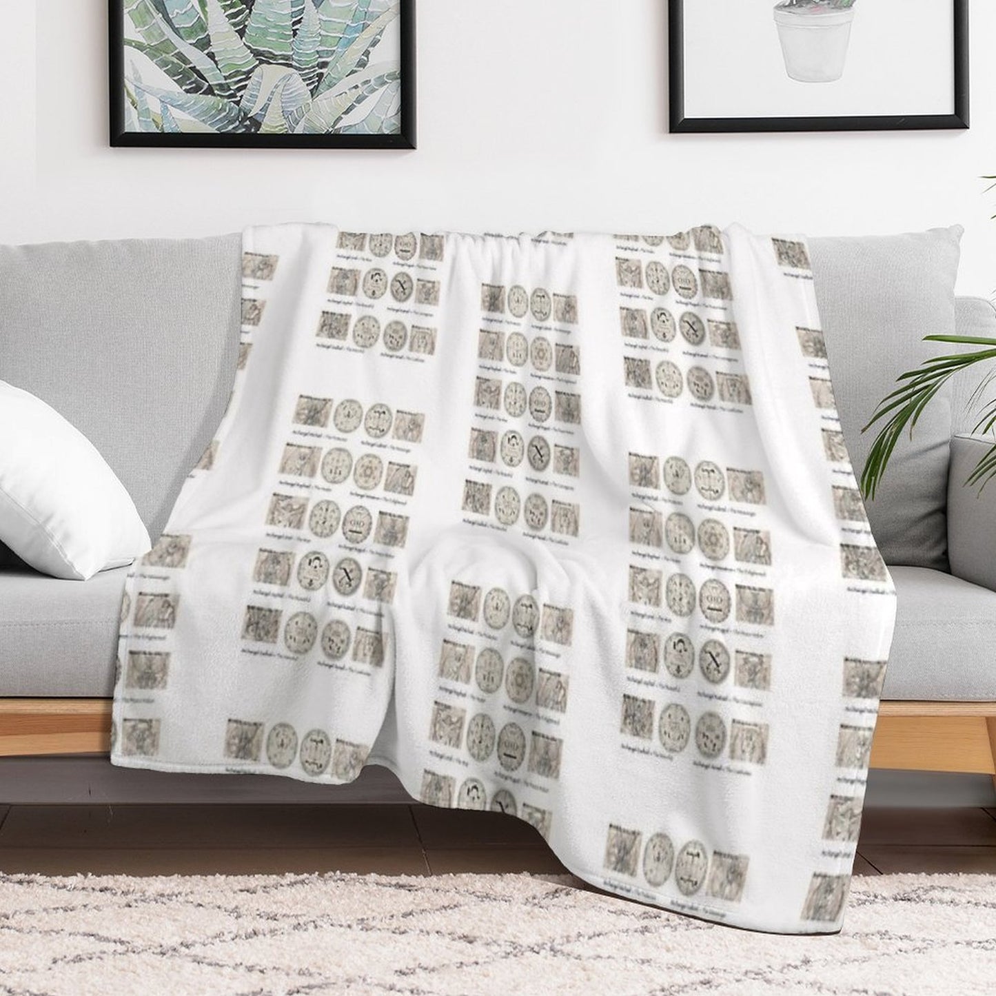 The Watchers - The Archangels Throw Blanket