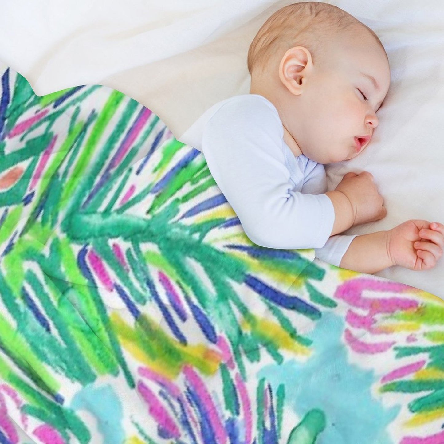 Coconut Lilly Tree Throw Blanket