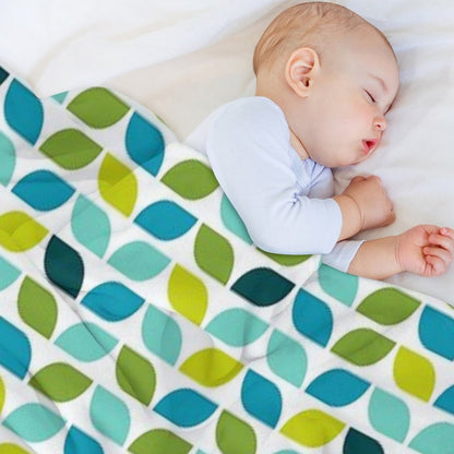 Geometric Pattern Leaf Spring Throw Blanket