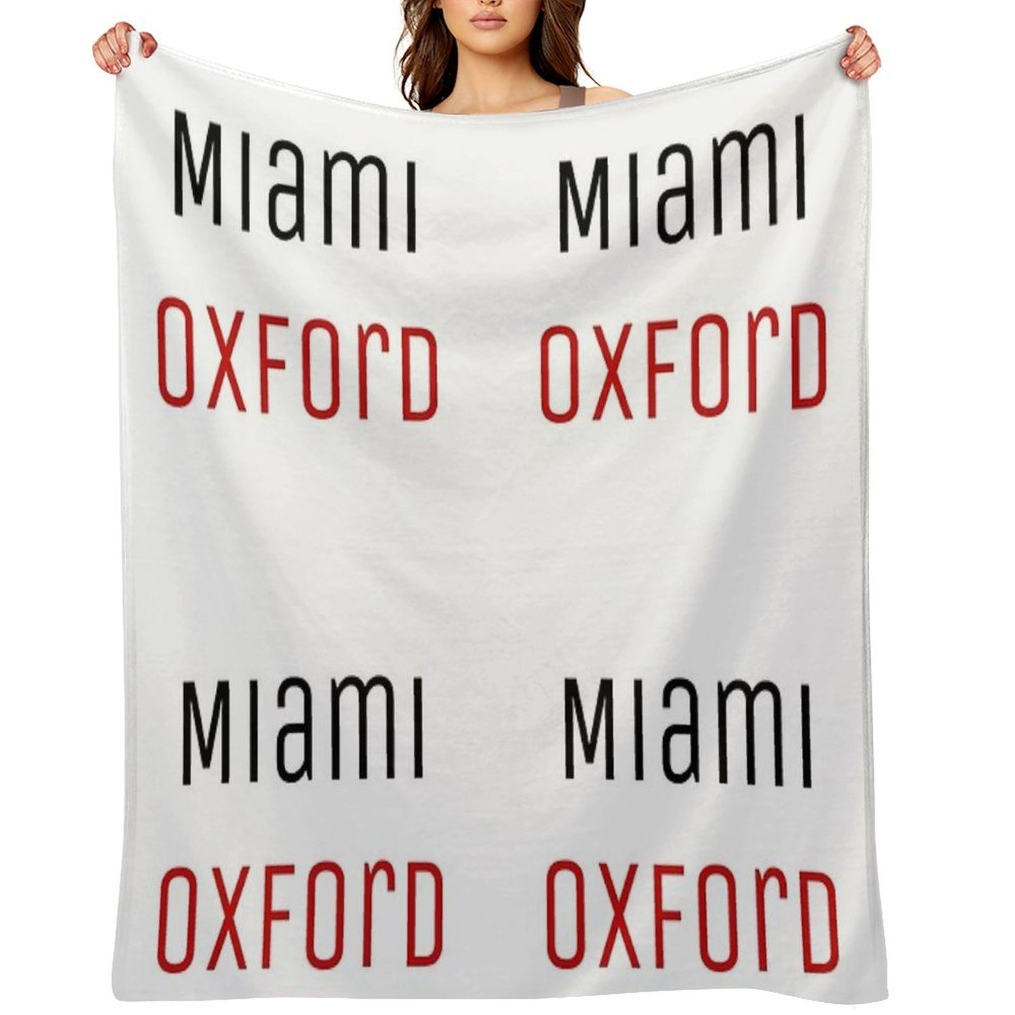 Miami University - Miami Oxford Throw Blanket