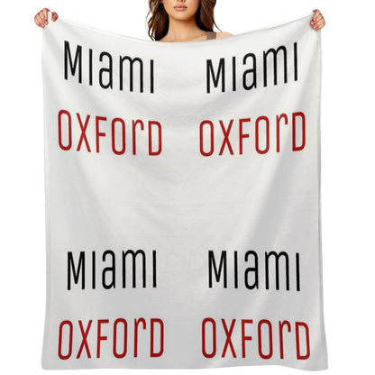Miami University - Miami Oxford Throw Blanket
