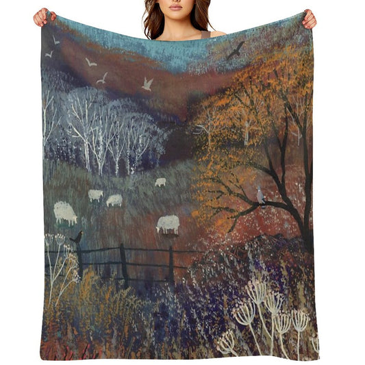 Colours of Autumn Throw Blanket