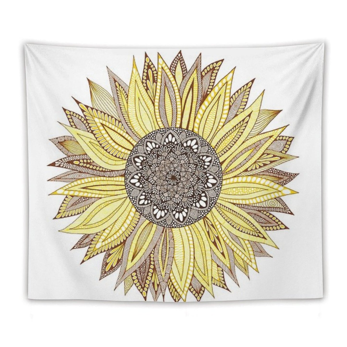 Sunflower Mandala Tapestry