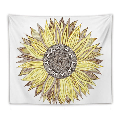 Sunflower Mandala Tapestry
