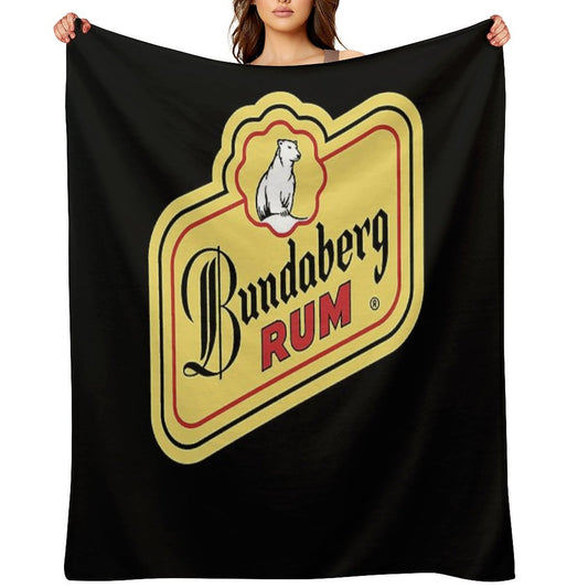 BEST SELLER Bundaberg Rum Logo Merchandise Throw Blanket