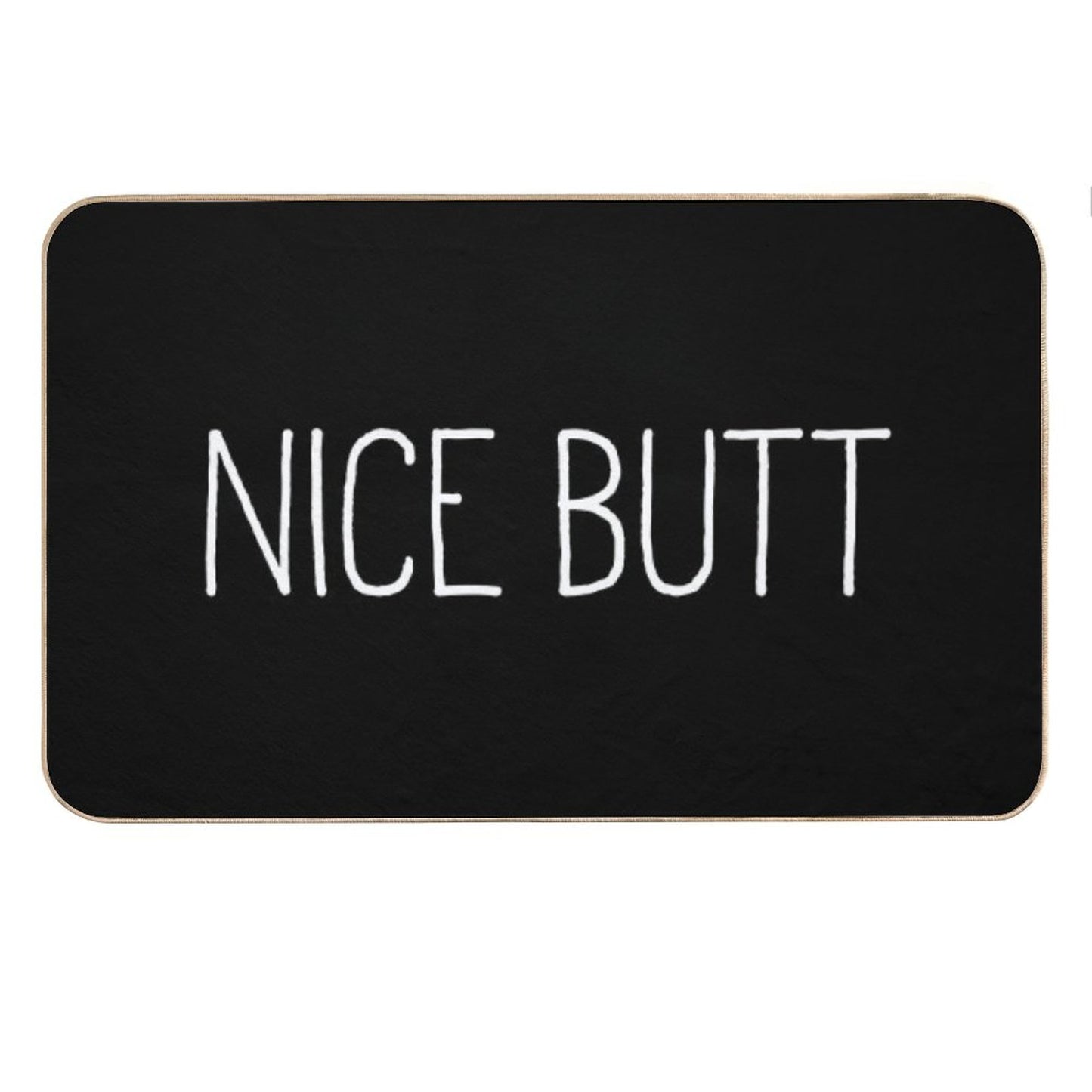 Nice Butt Black Bath Mat