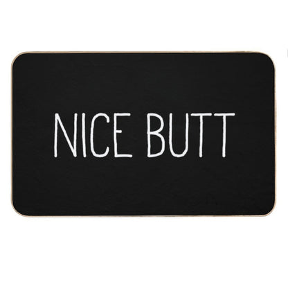 Nice Butt Black Bath Mat