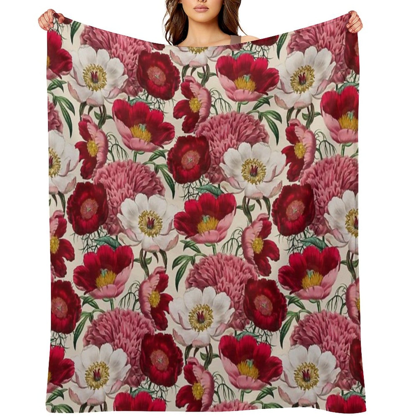 Flower Garden Throw Blanket