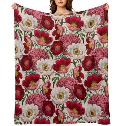 Flower Garden Throw Blanket
