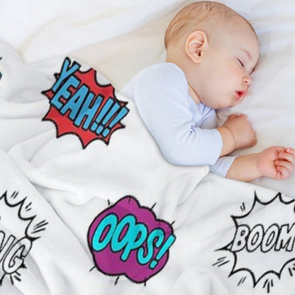 Pop Art Comic Book Style - LBC Throw Blanket