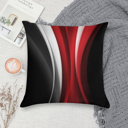 Red And White Soft Home Decor Throw Pillow