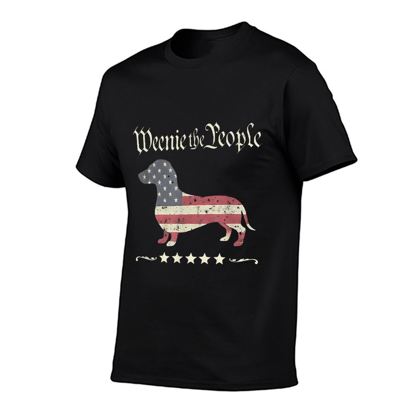 Weenie The People Dachshund 4th of July  Stretchy T-Shirt