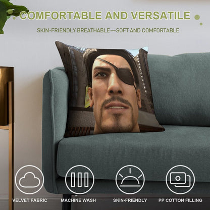 Goro Majima Soft Bedroom Essential Throw Pillow