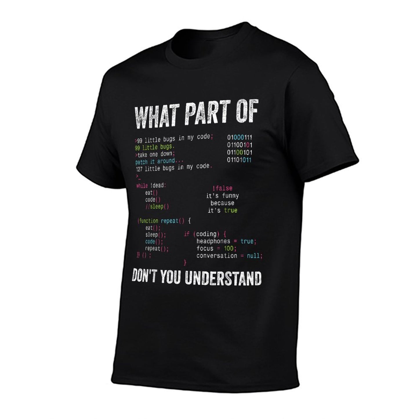 What Part Of Don&#39;t You Understand Computer Science Lovers T-Shirt
