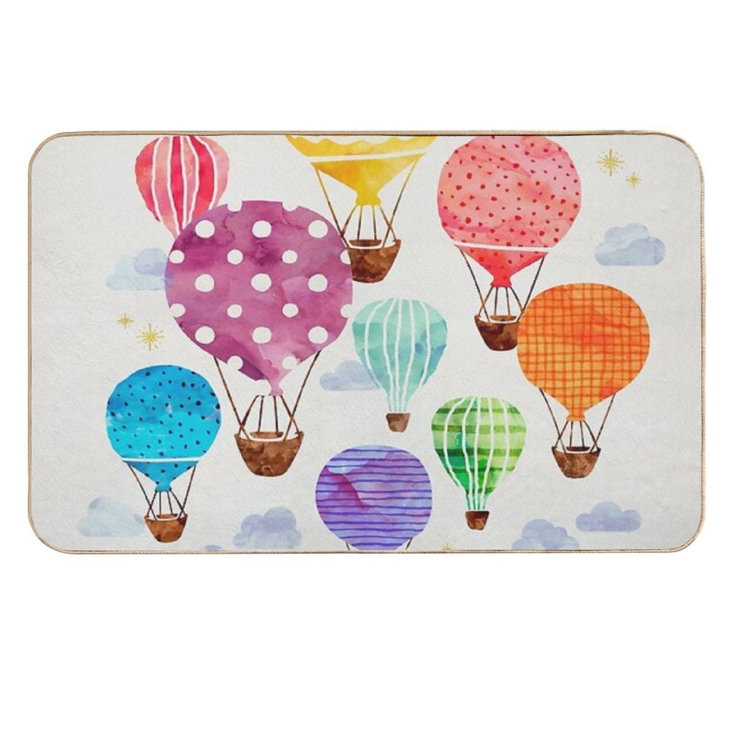 Hot Air Balloon  Odorless Bath Mat