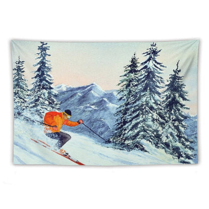 Skiing - The Clear Leader Tapestry