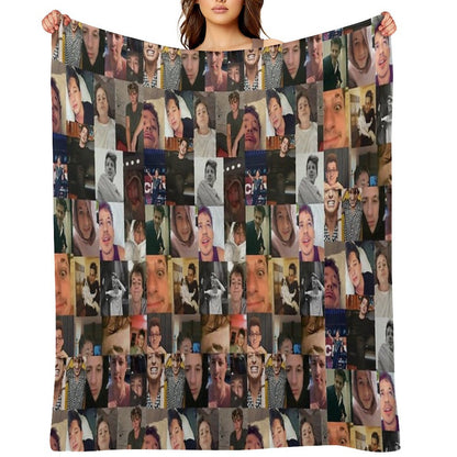 Charlie Puth Collage Throw Blanket