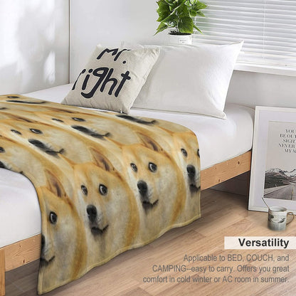 Doge Collage Throw Blanket