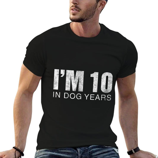 I&#39;m 10 In Dog Years Funny 70th Birthday Gift T-Shirt