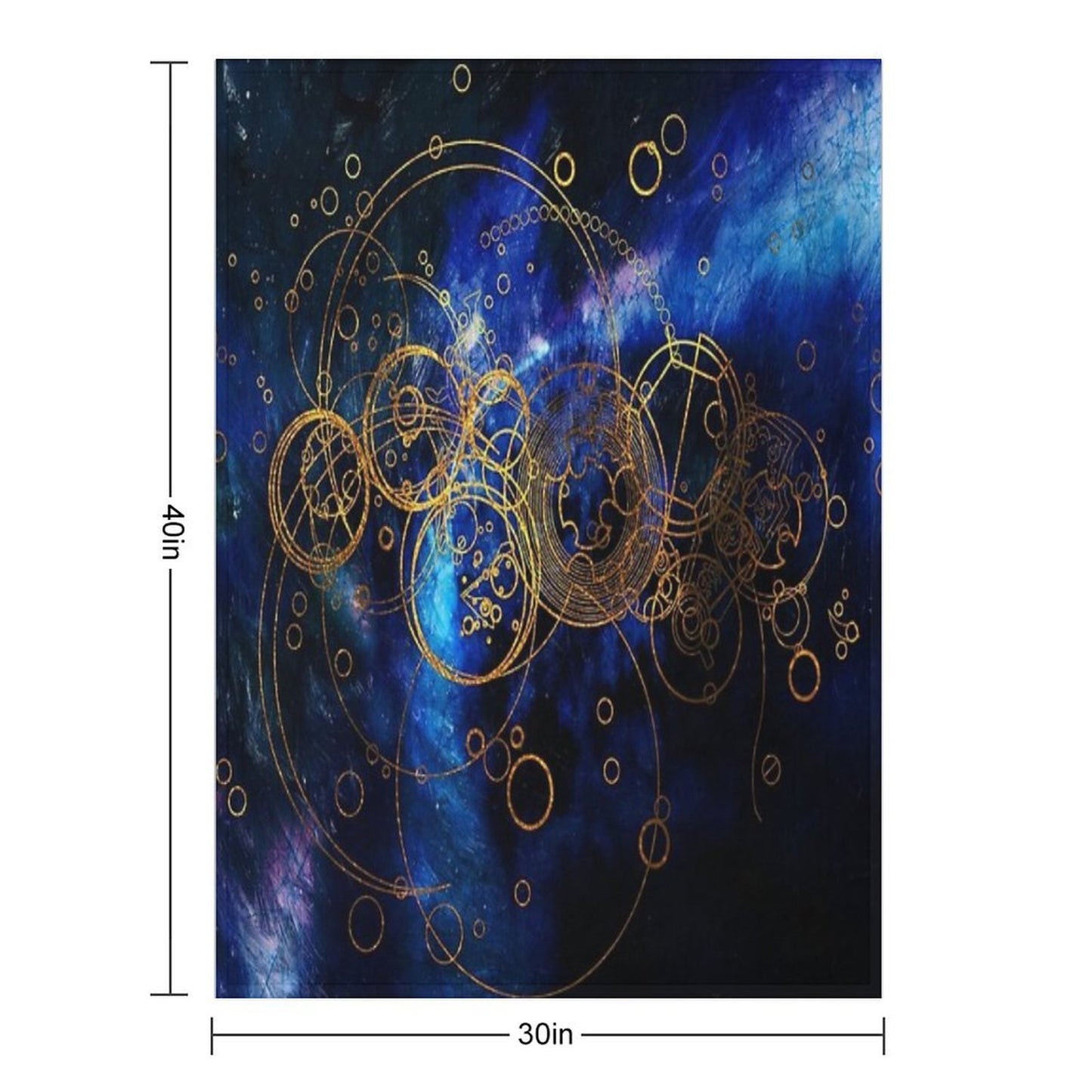 ClockWork Writing Throw Blanket