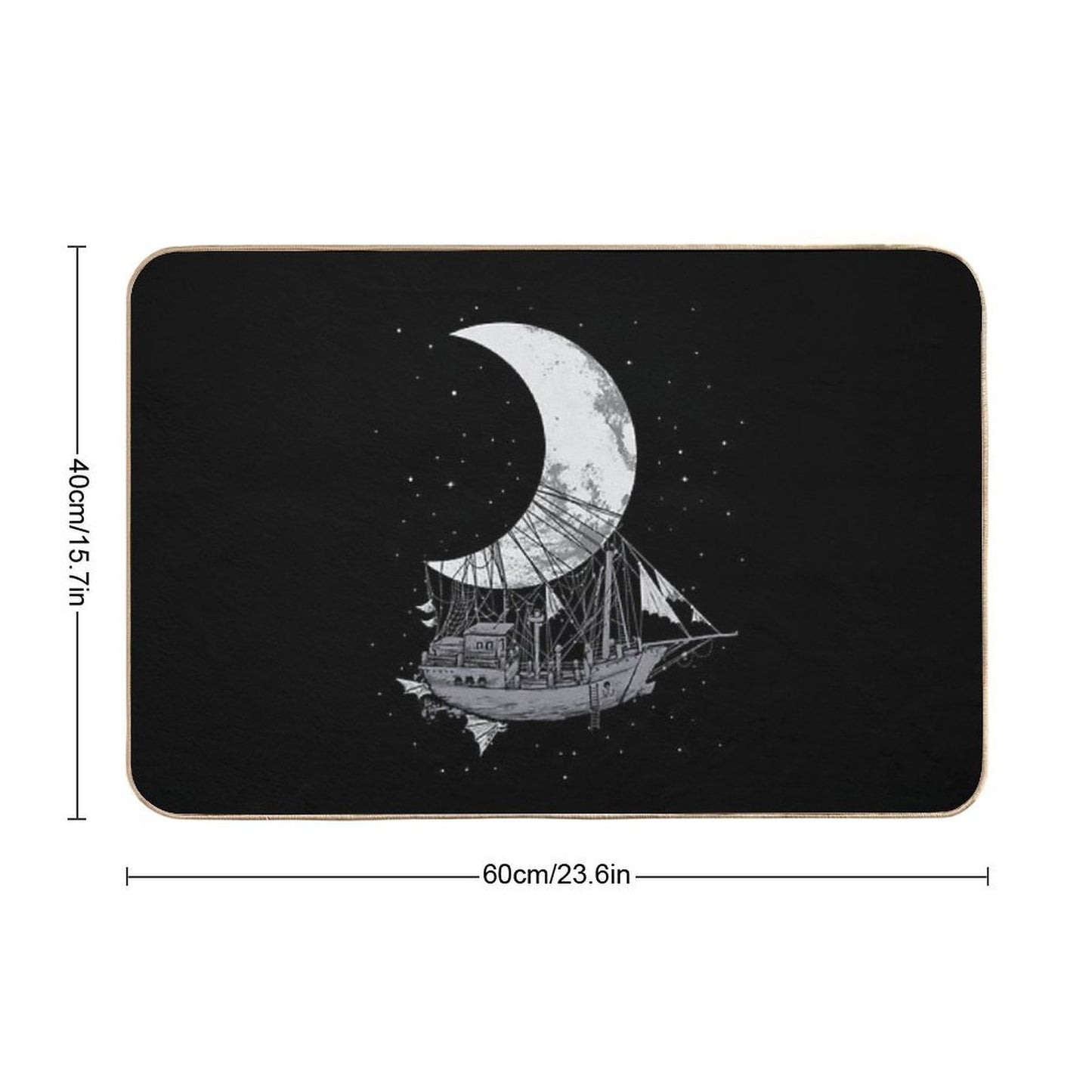 Moon Ship  Eco-Friendly Bath Mat