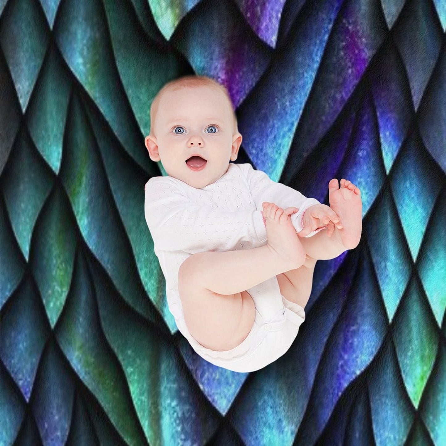 Dragon Scales Throw Blanket