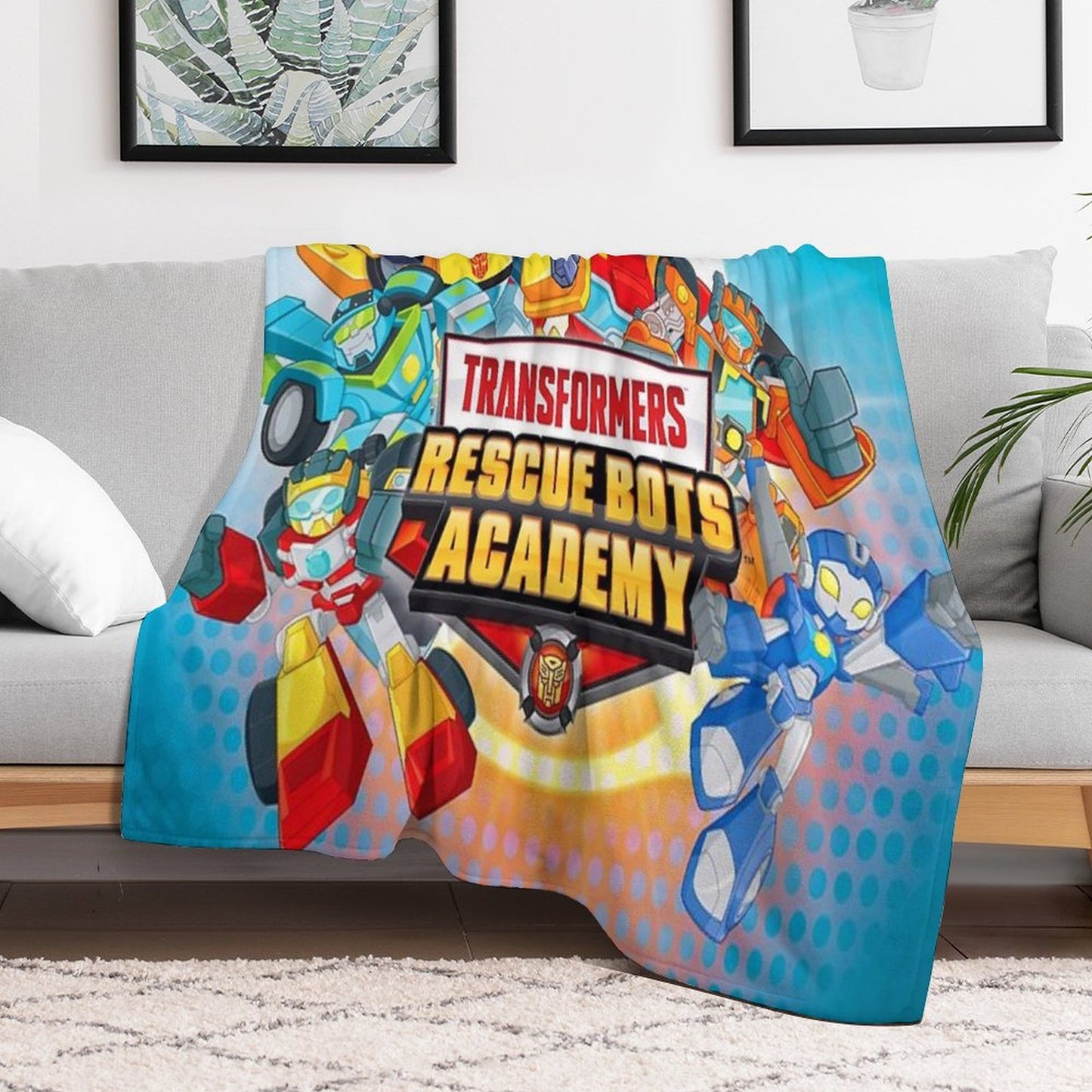 Transformers Rescue Bots Academy Throw Blanket