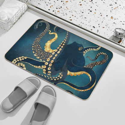 Metallic Octopus IV Bath Mat