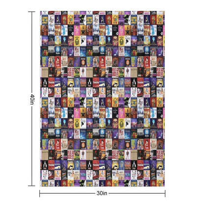 Musicals Collage Throw Blanket