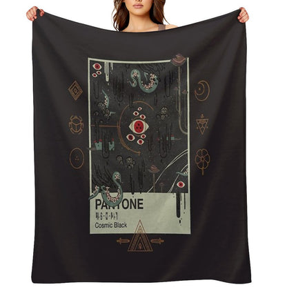 Cosmic Black Throw Blanket