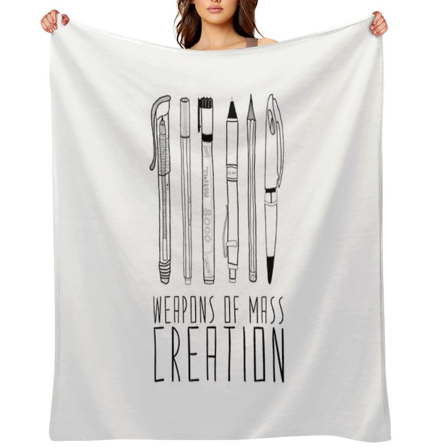 Weapons Of Mass Creation Throw Blanket