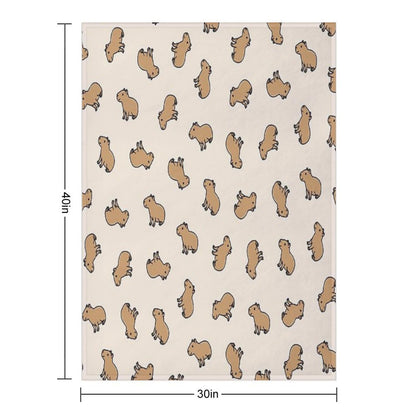 Capybara Throw Blanket