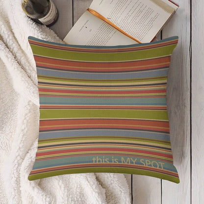 This Is My Spot Linen Throw Pillow Cover