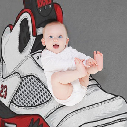 Shoes Fire Reds (Kicks) Throw Blanket