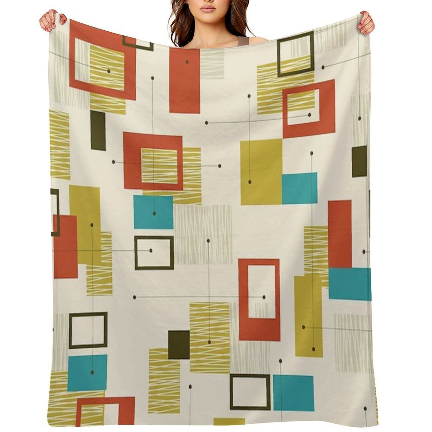 Mid Century Modern 1 Throw Blanket