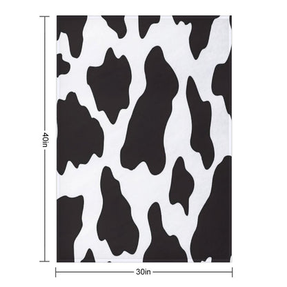 Cow Animal Print Cowboy Country Ranch Farm Style Throw Blanket