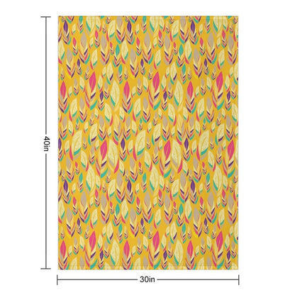 Dancing Feathers Throw Blanket