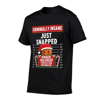Criminally Insane Ginger Jailhouse Christmas Gingerbread  Soft T-Shirt