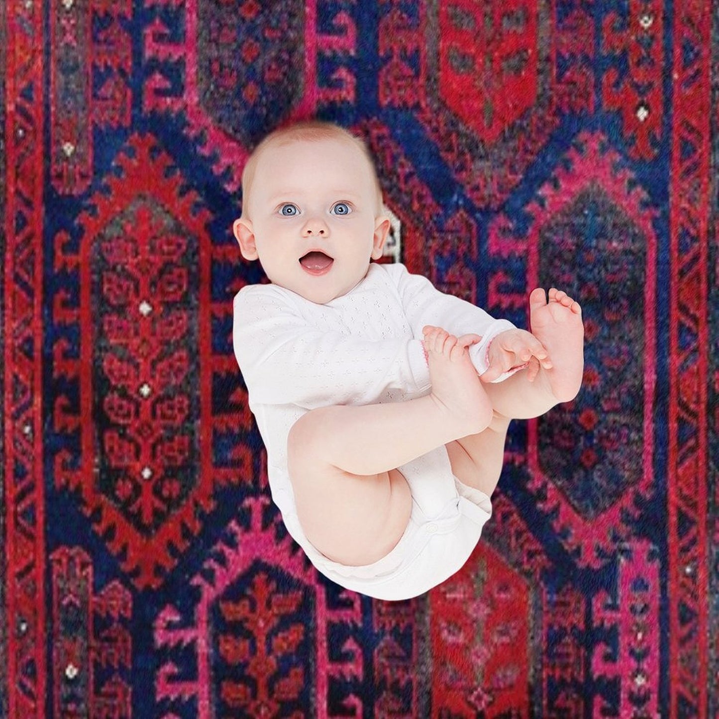 Timuri Herat  Antique Afghanistan Tribal Rug Print Throw Blanket